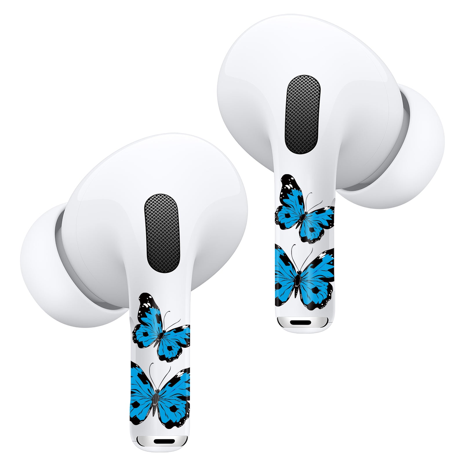 Airpods Stickers Blauwe vlinders