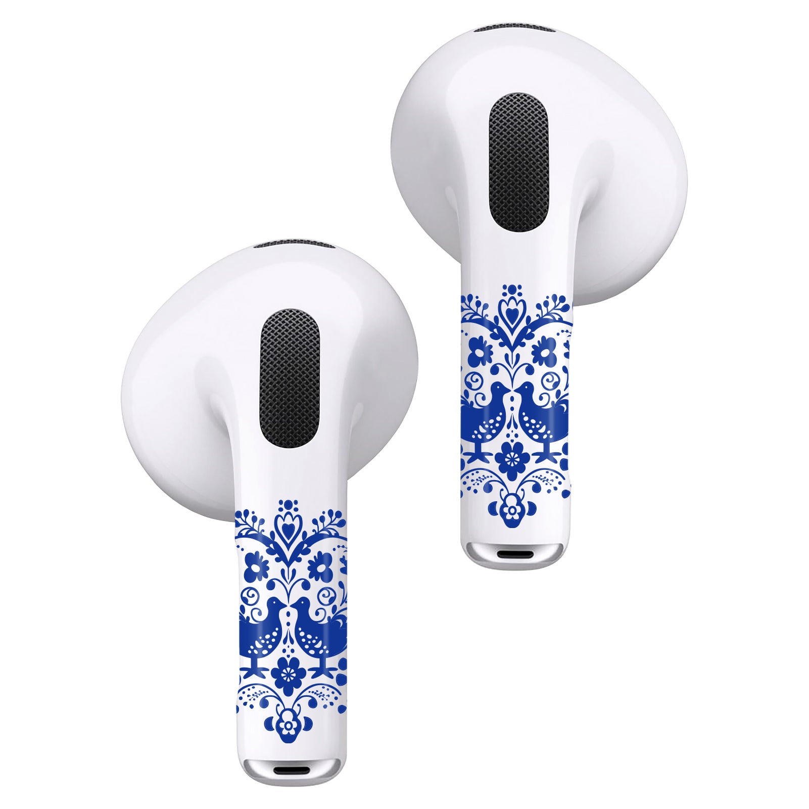 Airpods Stickers Delfts Blauw Patroon