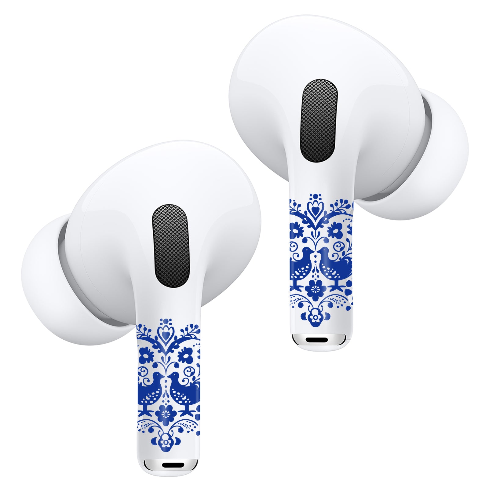 Airpods Stickers Delfts Blauw Patroon