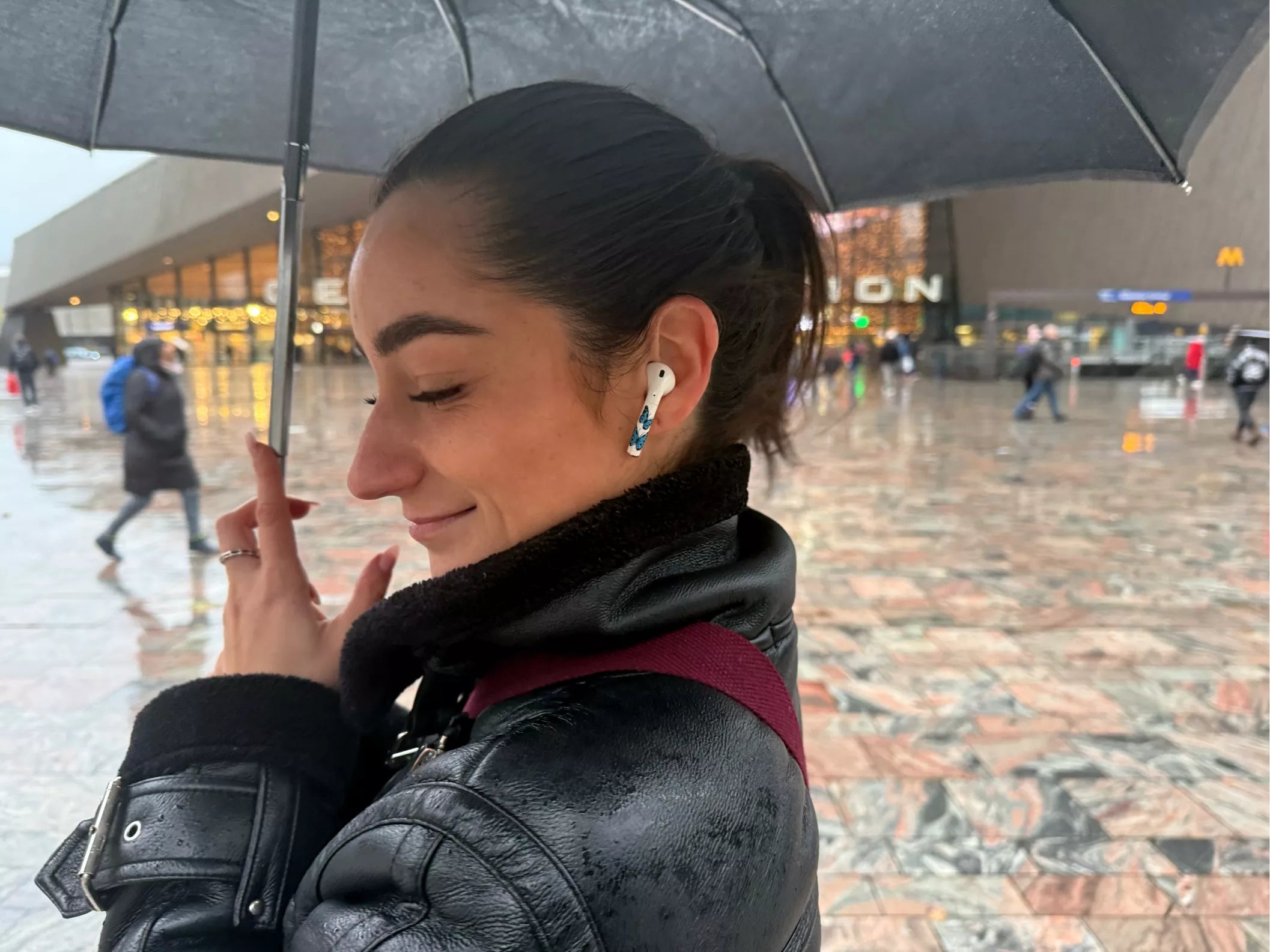 ehouse blauwe vlinder airpods sticker